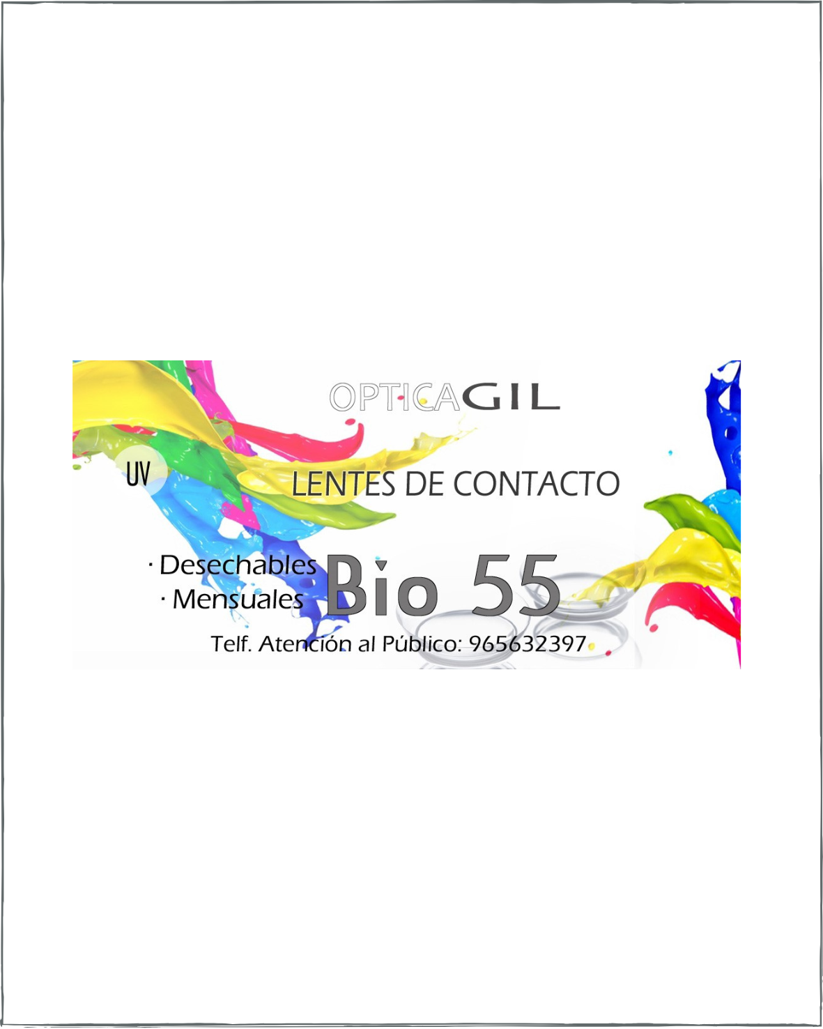 Lente de contacto hidrogel OPTICA GIL