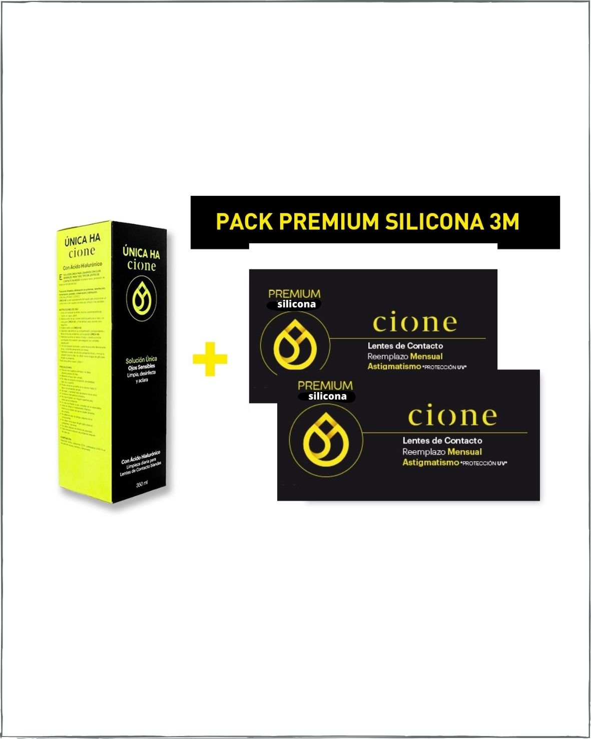 Lente de contacto CIONE PREMIUM SILICONA ASTIGMATISMO