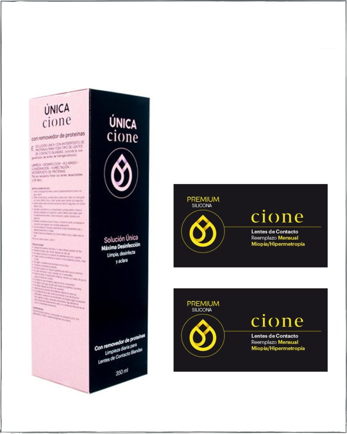 Lente de contacto Mensual Cione Premium Silicona (formato 3 lentes)